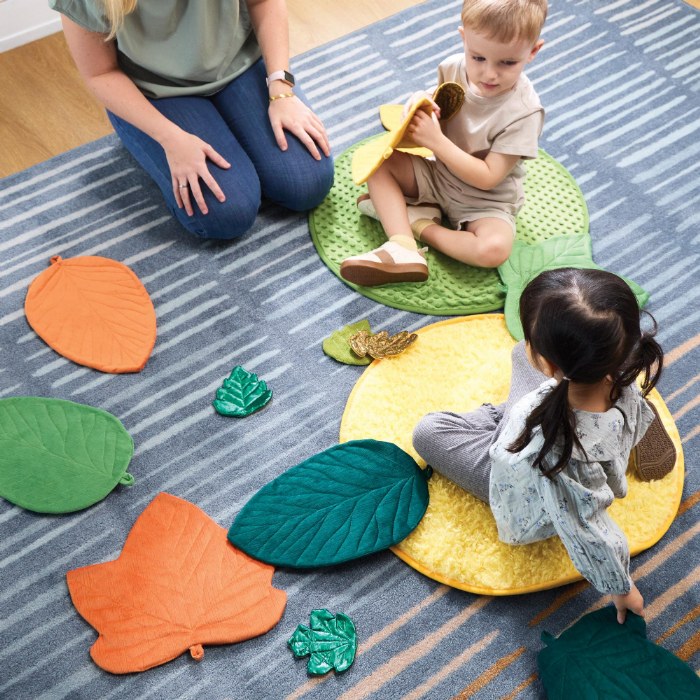 Alternate Image #1 of Jumbo Sensory Leaves - Set of 8