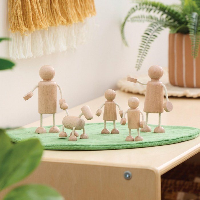 Alternate Image #1 of Wooden Family Playset