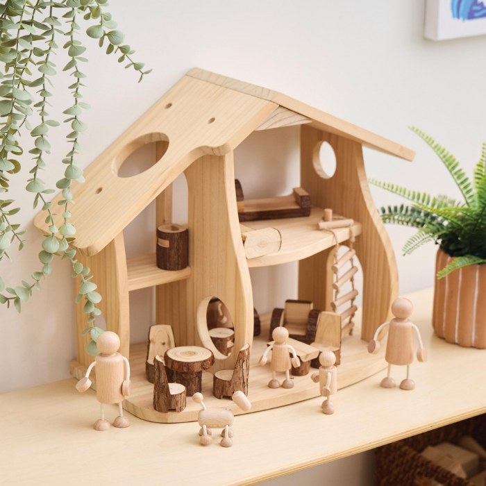 Alternate Image #1 of Wooden Family Playset