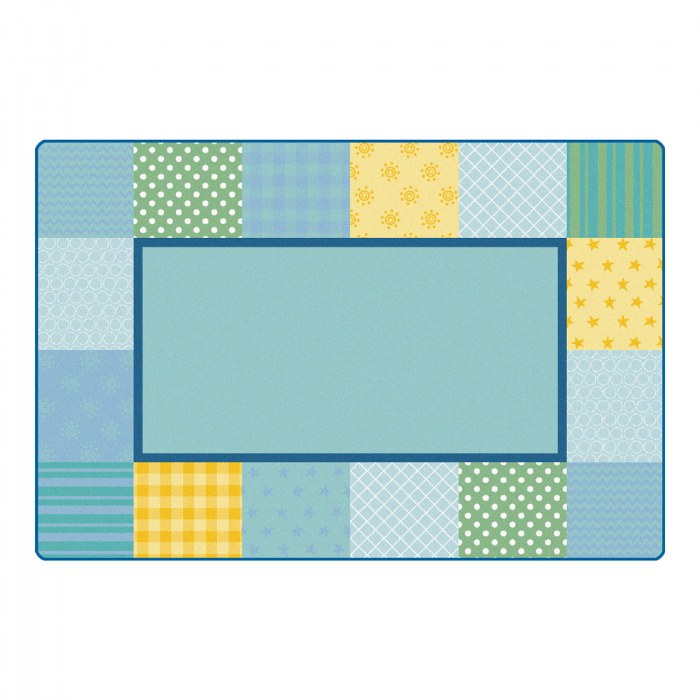 Primary Image of KIDSoft&trade; Tranquil Pattern Blocks Carpet - 8' x 12' Rectangle
