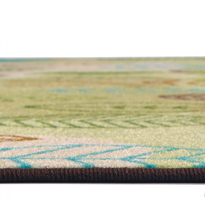 Alternate Image #1 of Peaceful Spaces Leaf Rug - Tan - 6' x 9' Rectangle