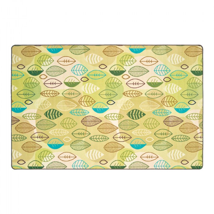 Primary Image of Peaceful Spaces Leaf Rug - Tan - 6' x 9' Rectangle