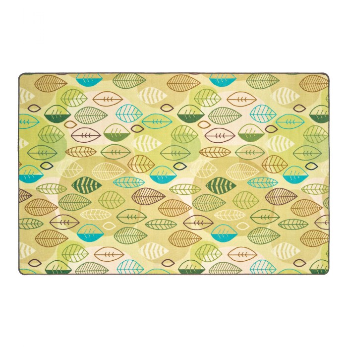Primary Image of Peaceful Spaces Leaf Rug - Tan - 8' x 12' Rectangle