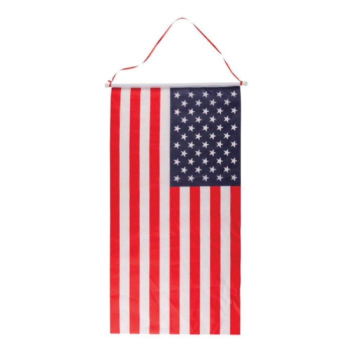 Primary Image of Hanging American Flag - 16.25" x 30.875"
