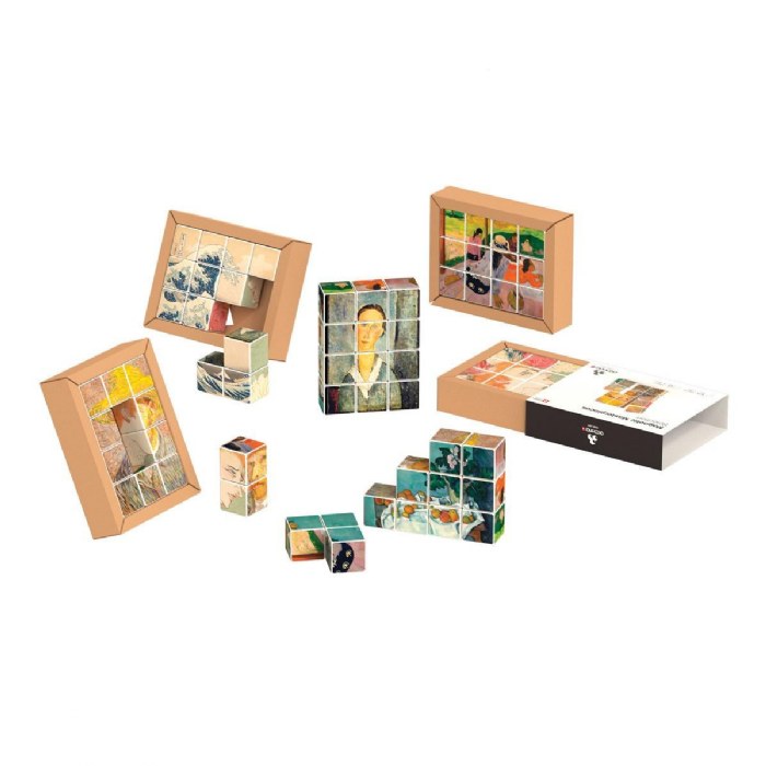 Alternate Image #1 of Cube Art Magnetic Masterpieces - 6 Artworks