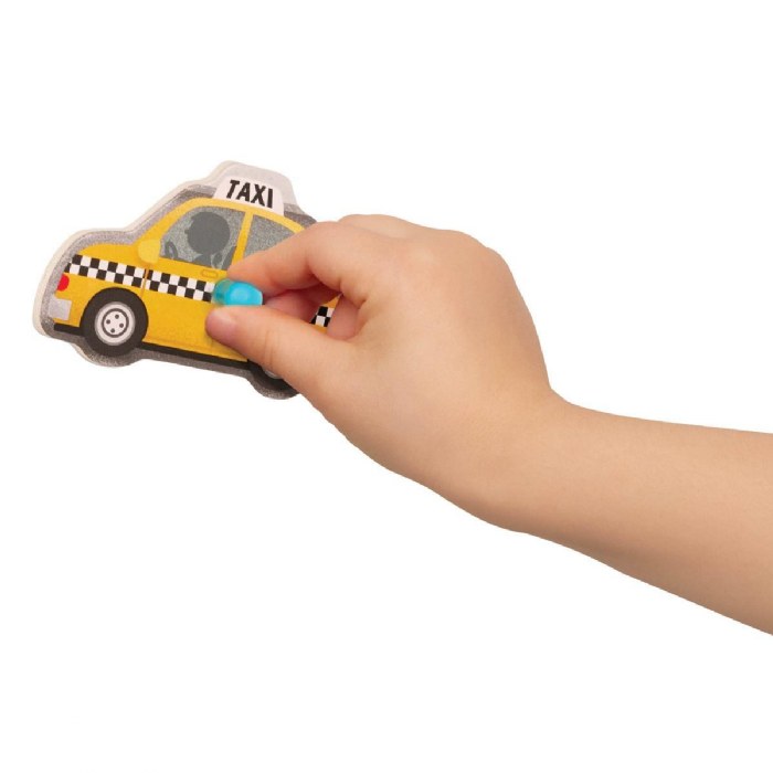 Alternate Image #1 of Transport & Construction Vehicles Peg Puzzle 2-Pack