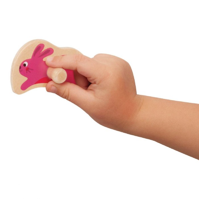 Alternate Image #1 of Animal Barnyard Wooden Peg Puzzle