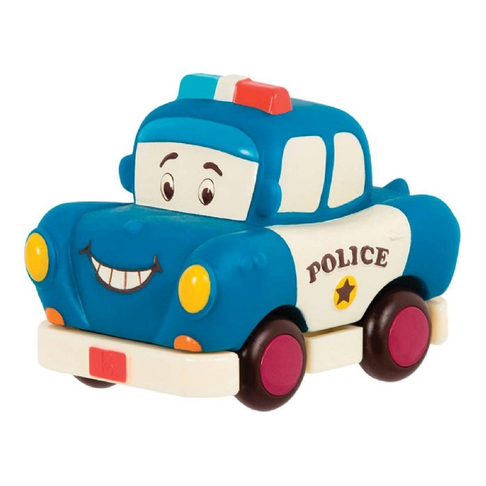Alternate Image #1 of Mini Pull-Back Vehicles Set 1 - Police Car, Van, and Truck