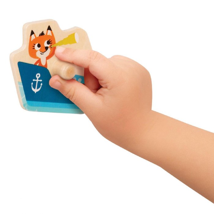 Alternate Image #1 of Vehicles On The Go! Wooden Peg Puzzle