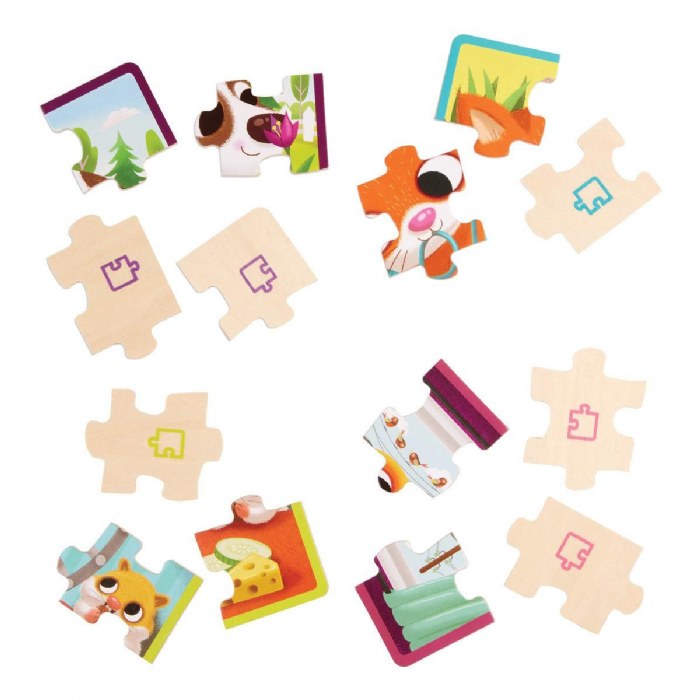 Alternate Image #1 of 4 Wooden Pet Jigsaw Puzzles in Wood Box