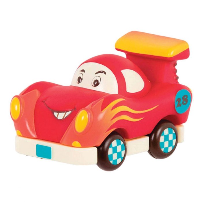 Alternate Image #1 of Mini Pull Back Vehicle Set 2 - Police Car, Hot Rod, and School Bus