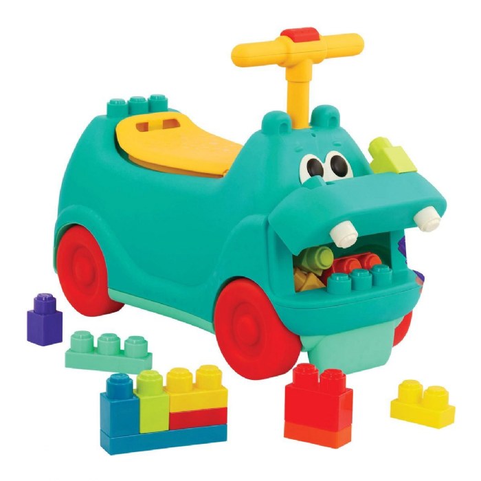 Alternate Image #1 of Hippo Ride-On with Lights, Sounds, & Blocks