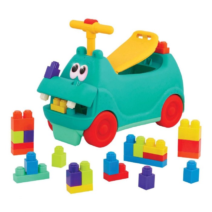 Alternate Image #1 of Hippo Ride-On with Lights, Sounds, & Blocks