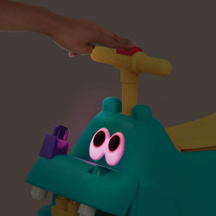 Alternate Image #1 of Hippo Ride-On with Lights, Sounds, & Blocks