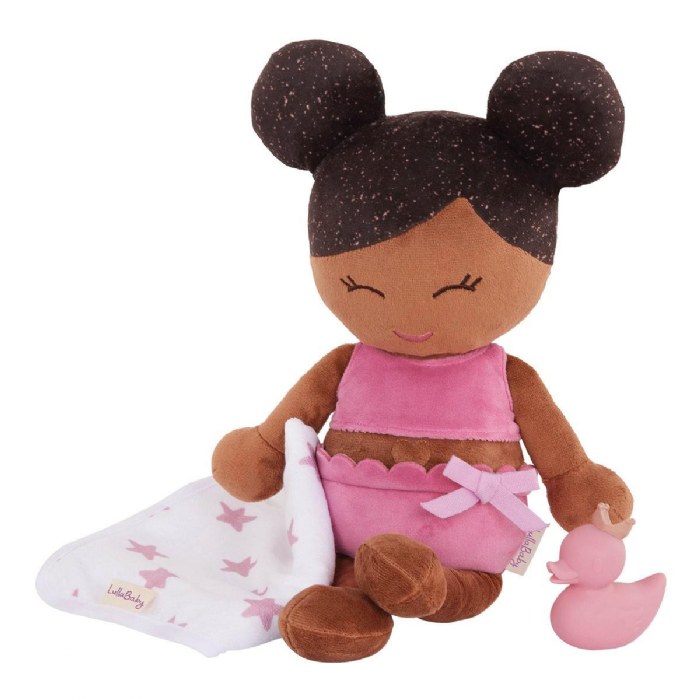 Alternate Image #1 of 14" Plush Water Play Baby Doll - African American