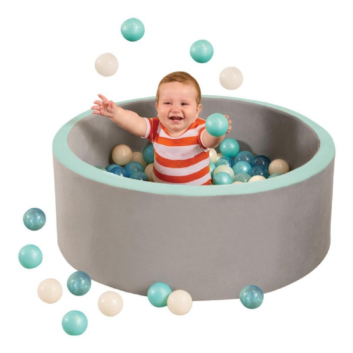 Alternate Image #1 of Soft Foam Ball Pit with 100 Crush-Resistant Balls