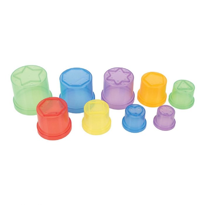 Alternate Image #1 of Translucent Color Stacking Cups