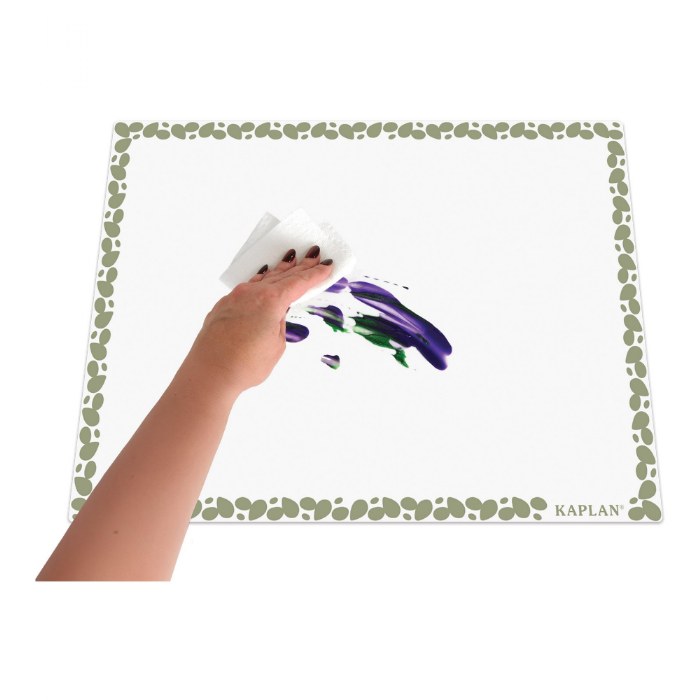 Alternate Image #1 of Tabletop Messy Mat - Set of 5