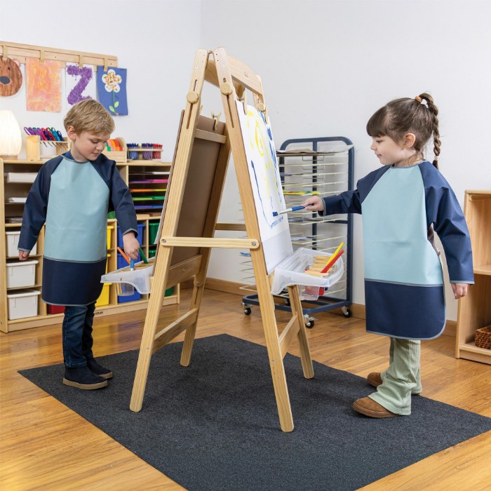 Alternate Image #1 of Preschool Long Sleeve Art Apron - Set of 4