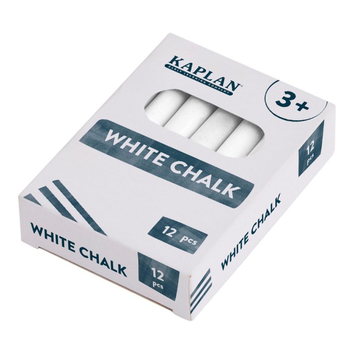 Alternate Image #1 of White Chalk 12 Packs - Set of 12