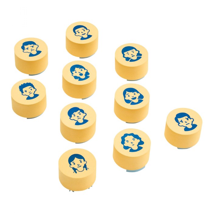 Alternate Image #1 of Giant Emotion Stampers - Set of 10