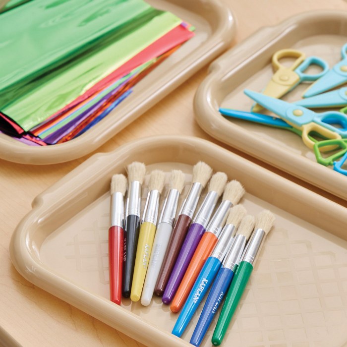 Alternate Image #1 of Paintbrushes Round-Tipped Chubby Handle - Set of 10