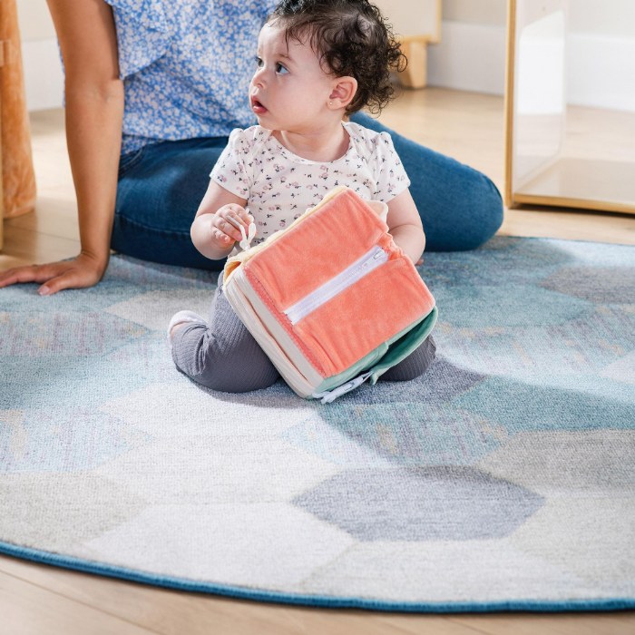 Alternate Image #1 of Sense of Place Round Carpet - Blue