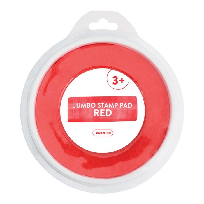 Primary Image of Washable Jumbo Stamp Pad - Red