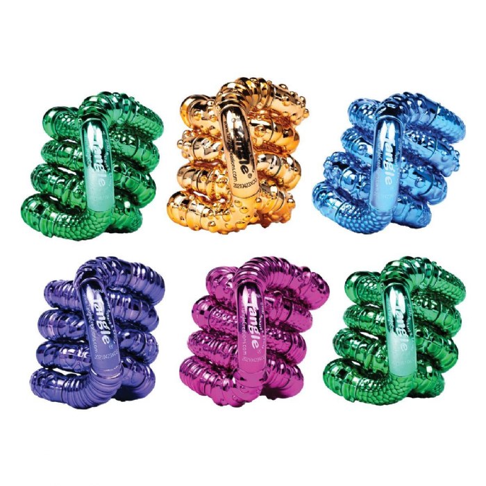 Primary Image of Tangle&reg; Jr. Textured Metallic Fidgets - Set of 6