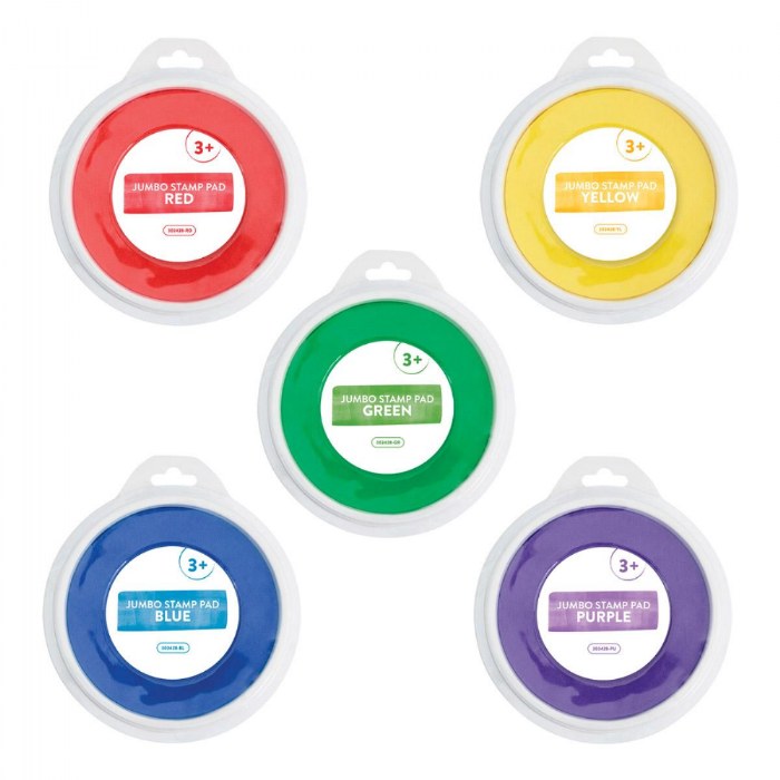 Primary Image of Washable Jumbo Stamp Pad - Set of 5