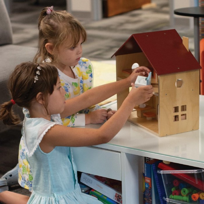 Alternate Image #1 of Furnished Wooden Classic Dollhouse