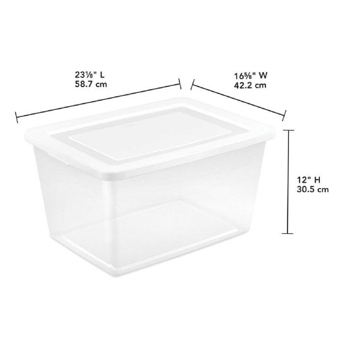 Alternate Image #1 of 58 Quart Storage Container with Lid
