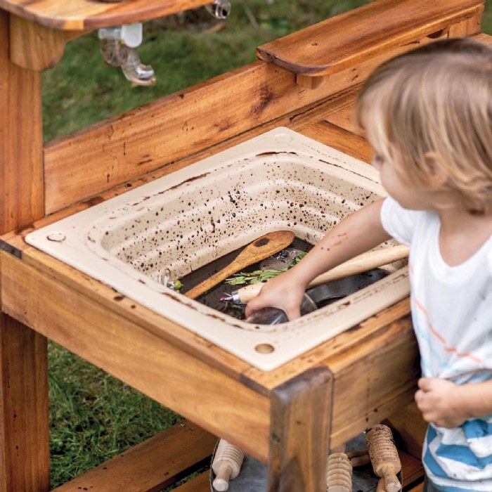 Alternate Image #1 of Acadia Outdoor Mud Kitchen (Ready to Assemble)