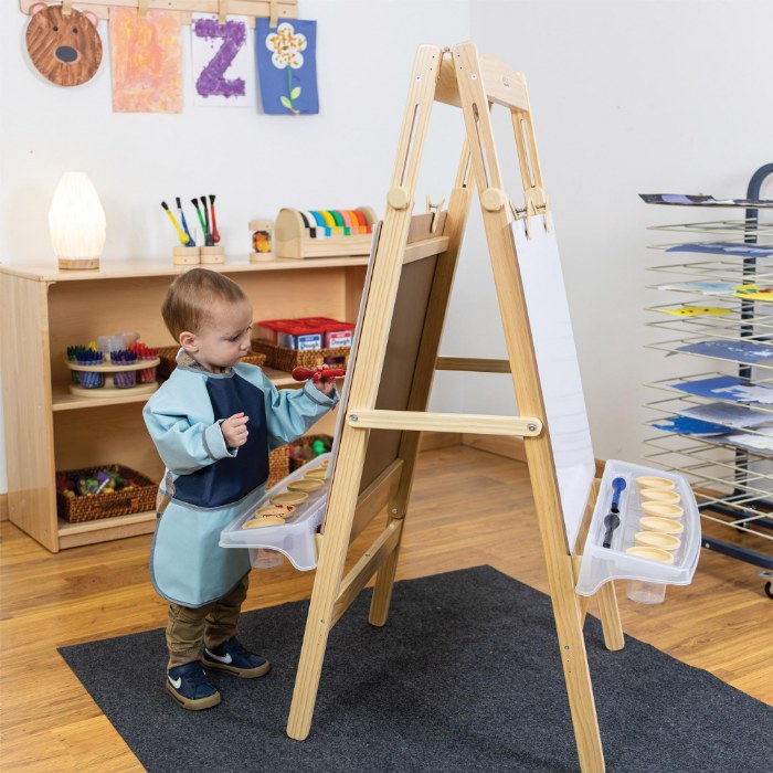 Alternate Image #1 of Toddler Long Sleeve Apron - Set of 4