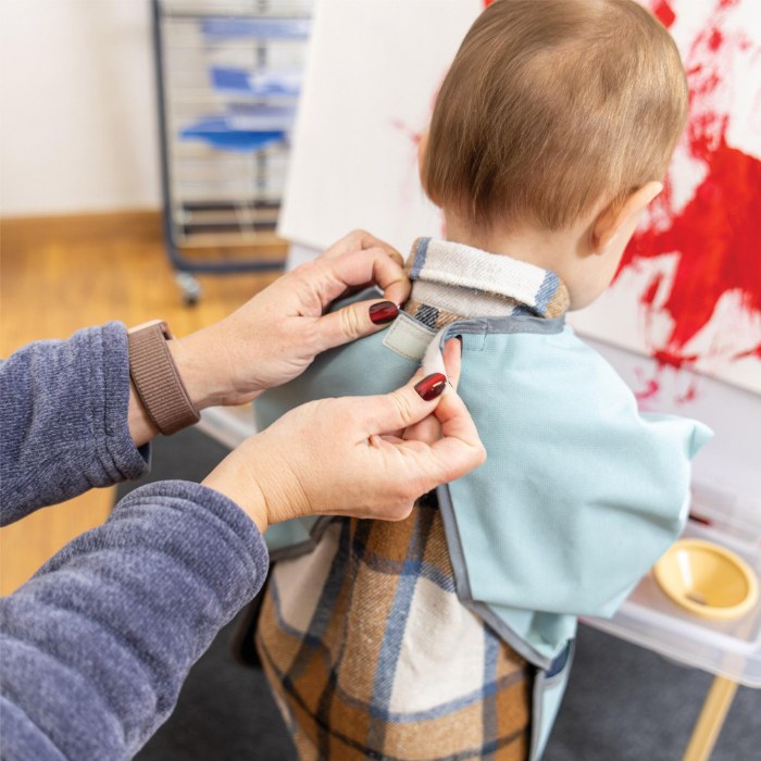 Alternate Image #1 of Toddler Long Sleeve Apron - Set of 4