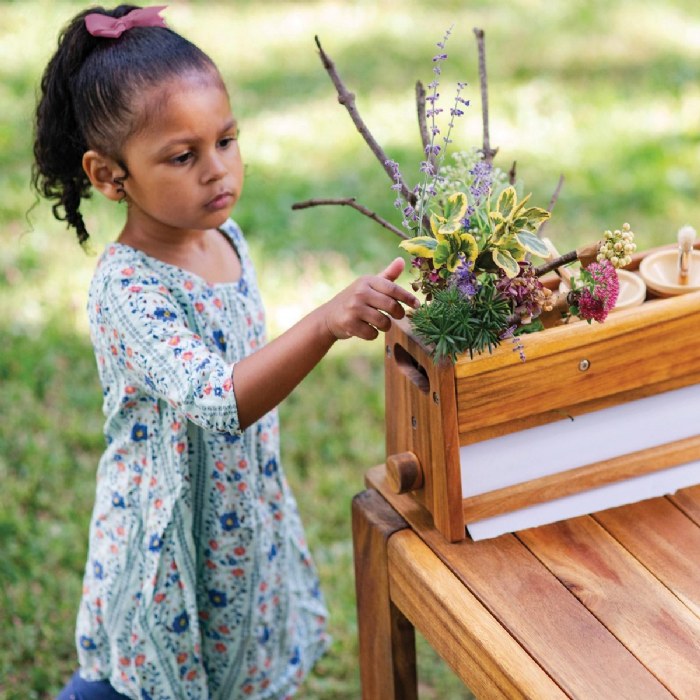 Alternate Image #1 of Acadia Outdoor Art Activity Table with Stools (Ready to Assemble)