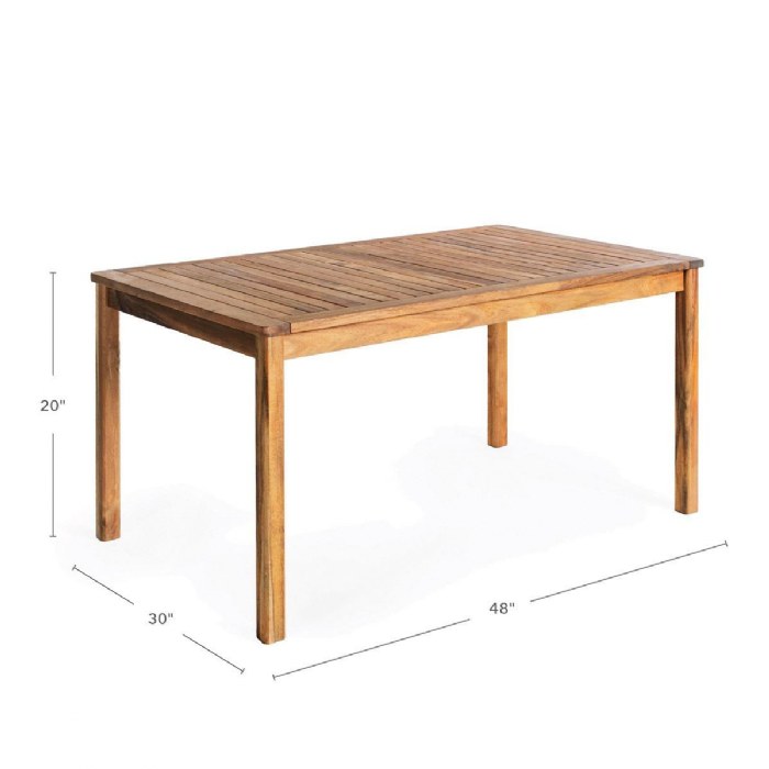 Alternate Image #1 of Acadia Outdoor Table 30" x 48" (Ready to Assemble)