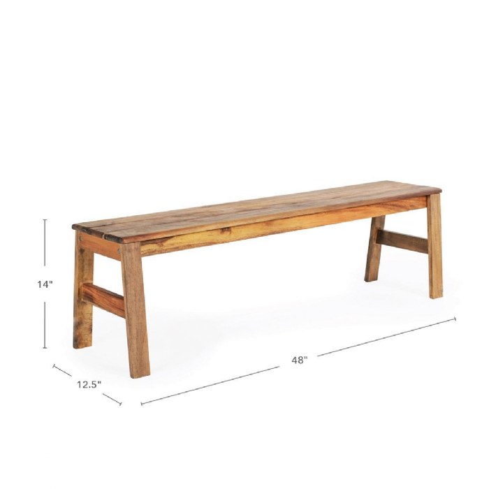 Alternate Image #1 of Acadia Outdoor 48" Bench (Ready to Assemble)