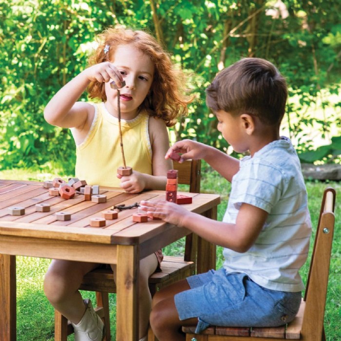 Alternate Image #1 of Acadia Outdoor Table and Chair Set (Ready to Assemble)