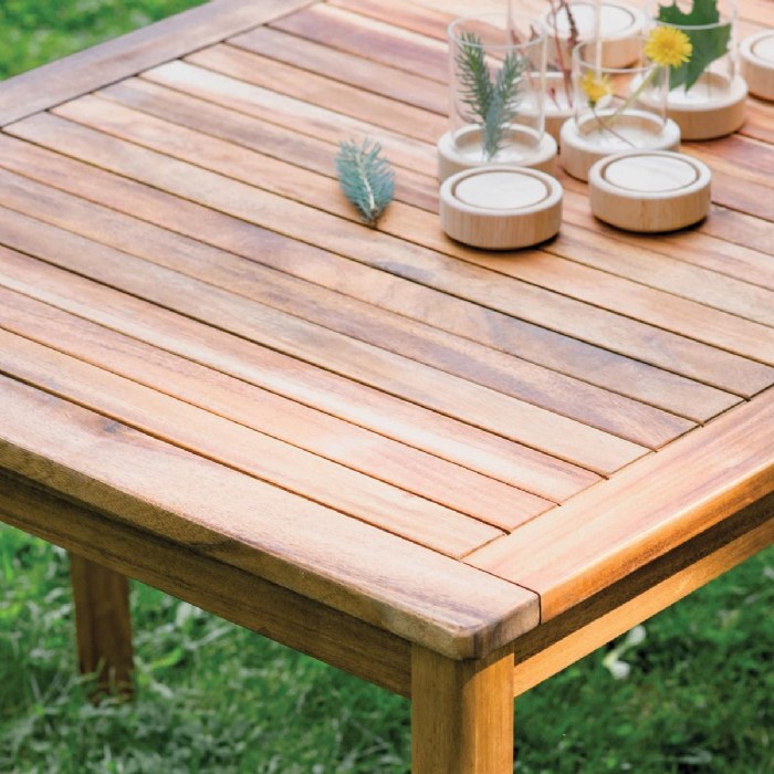 Alternate Image #1 of Acadia Outdoor Long Table 30" x 60" (Ready to Assemble)