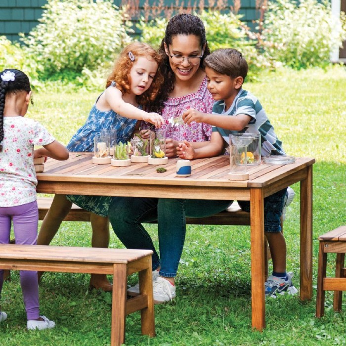 Alternate Image #1 of Acadia Outdoor Long Table 30" x 60" (Ready to Assemble)