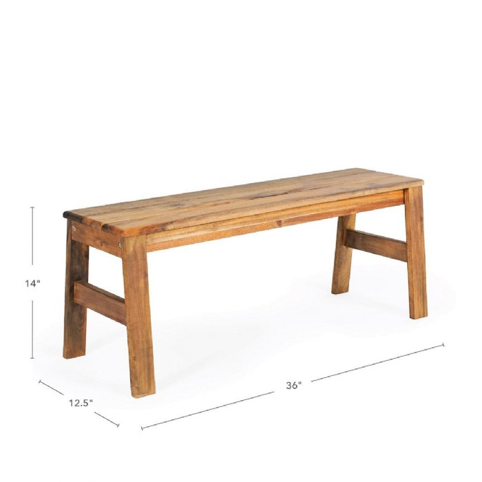 Alternate Image #1 of Acadia Outdoor 36" Bench (Ready to Assemble)
