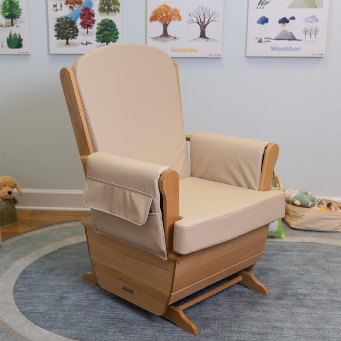 Alternate Image #1 of Comfort Glider with Vinyl Cushions