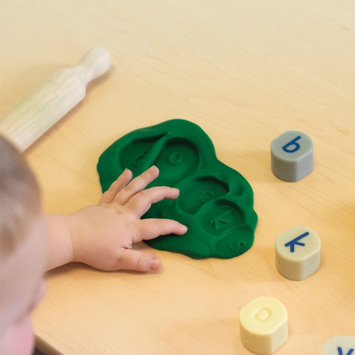 Alternate Image #1 of Lowercase Alphabet Stamping Stones - 26 Pieces
