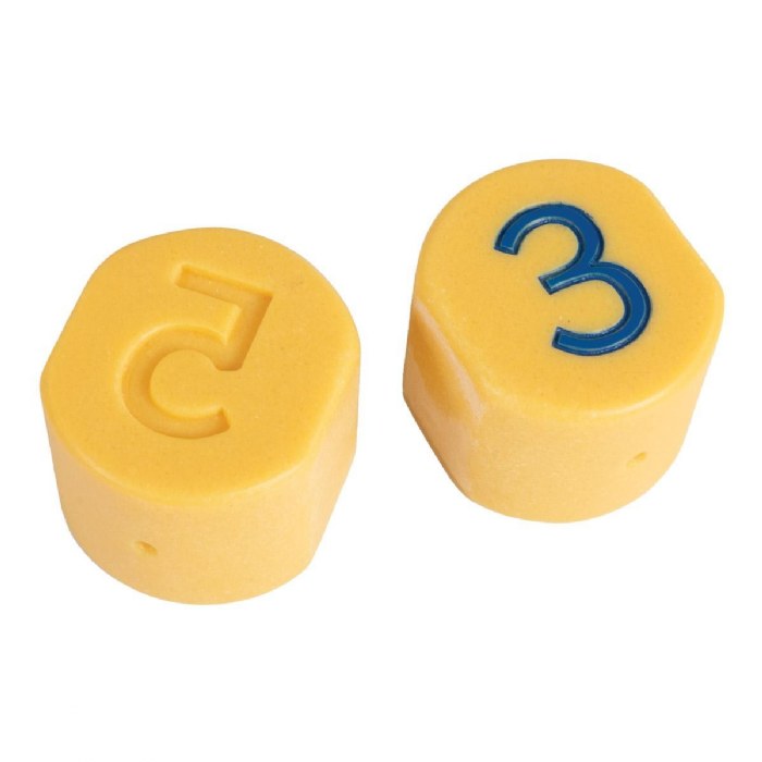 Alternate Image #1 of Number Stamping Stones - 10 pieces