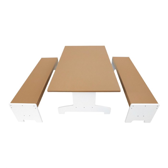 Alternate Image #1 of OutdoorED&trade; Table and Two Benches Set