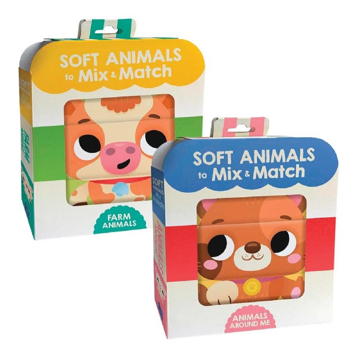 Primary Image of Mix and Match Interactive Cloth Books - Set of 2