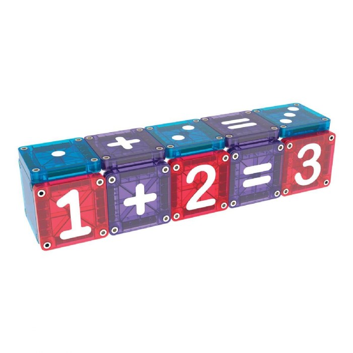 Alternate Image #1 of MAGNA-TILES&reg; microMAGS LEARN Numbers&trade; - 56 Piece Set