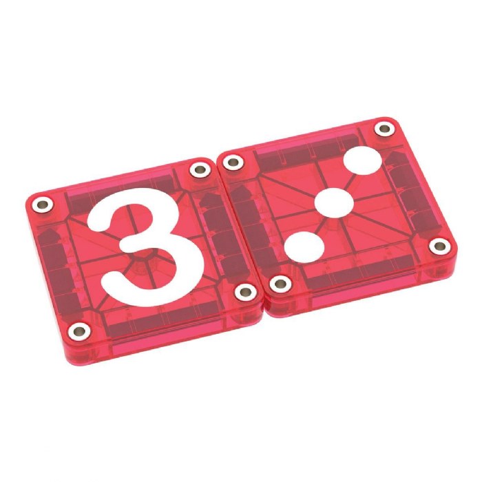 Alternate Image #1 of MAGNA-TILES&reg; microMAGS LEARN Numbers&trade; - 56 Piece Set