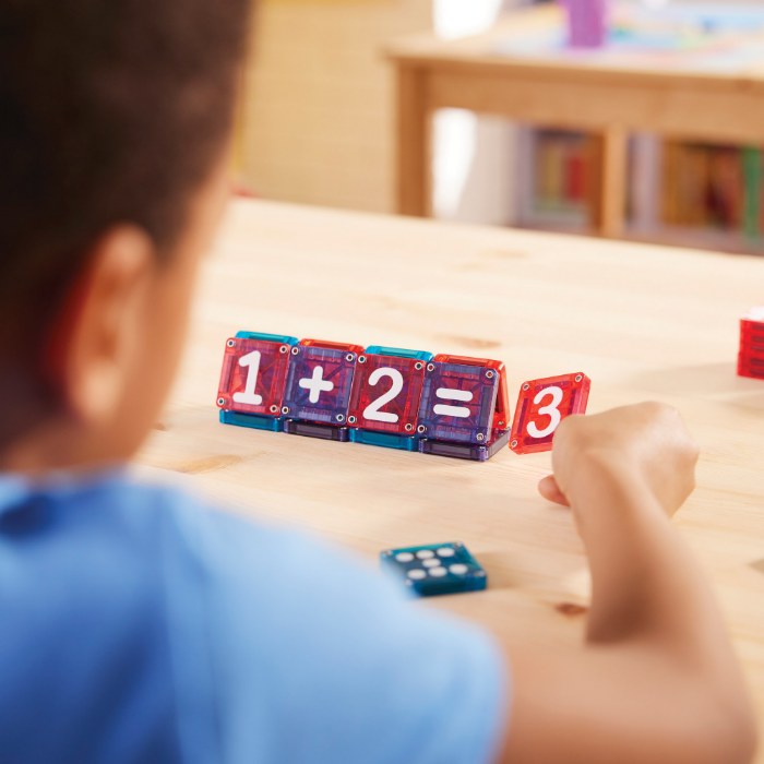 Alternate Image #1 of MAGNA-TILES&reg; microMAGS LEARN Numbers&trade; - 56 Piece Set